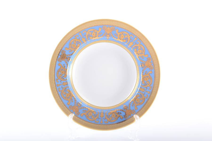 Комплект тарелок глубоких Falkenporzellan Imperial Blue Gold 23 см(6 шт)