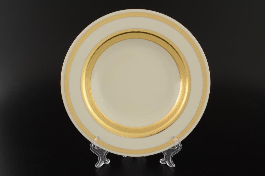 Комплект тарелок глубоких Falkenporzellan Constanza Cream Gold 22см (6 шт)