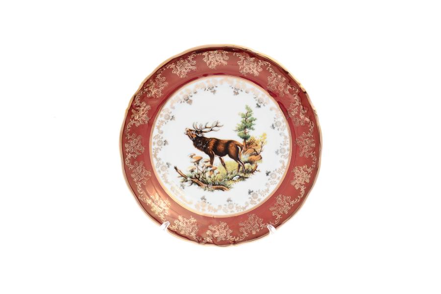 Комплект тарелок Carlsbad Фредерика Охота Красная 19 см(6 шт)