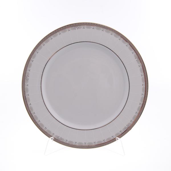 Комплект тарелок Thun Опал Платиновая лента 25см (6 шт)