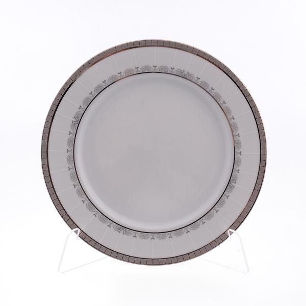 Комплект тарелок Thun Опал Платиновая лента 19см (6 шт)