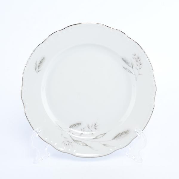 Комплект тарелок Thun Констанция Серебряные колосья 21 см (6 шт)
