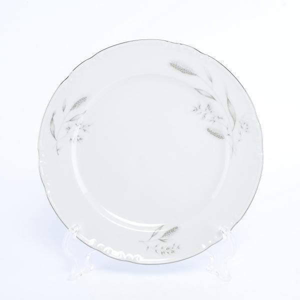 Комплект тарелок Thun Констанция Серебряные колосья 24 см (6 шт)