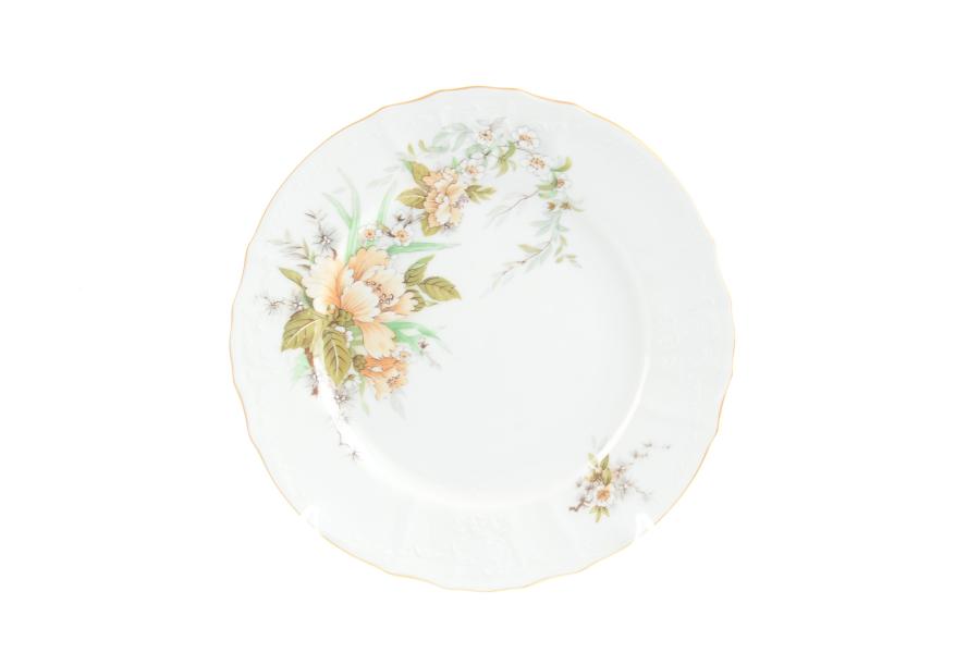 Комплект тарелок Bernadotte Зеленый цветок 25 см(6 шт)