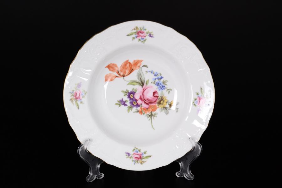 Комплект глубоких тарелок из фарфора Bernadotte Полевой цветок 23см (6 шт)