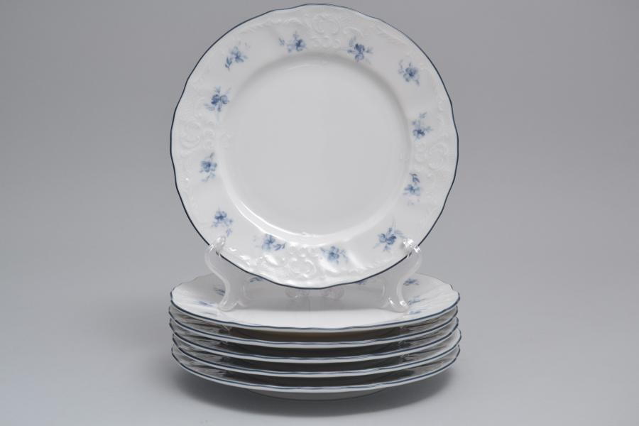 Комплект тарелок 19 см Бернадотт Синий цветок (6 шт)