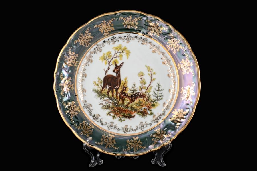 Комплект тарелок Carlsbad Фредерика Охота Зеленая 25 см(6 шт)