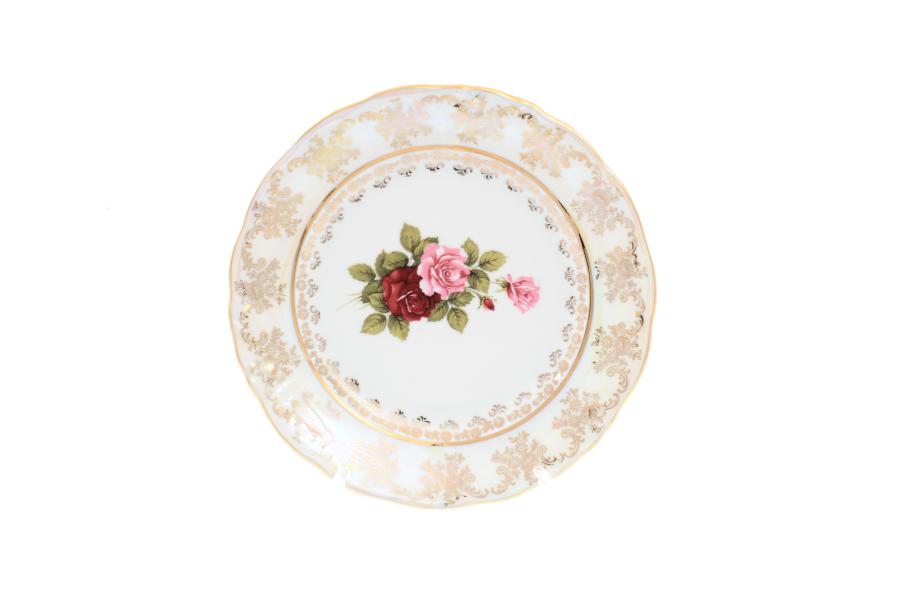 Комплект тарелок Carlsbad Фредерика Роза перламутр 21 см(6 шт)