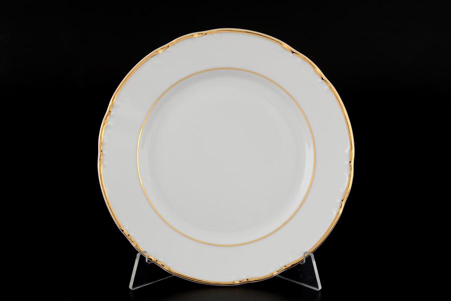 Комплект тарелок Thun Констанция отводка золото 17 см(6 шт)
