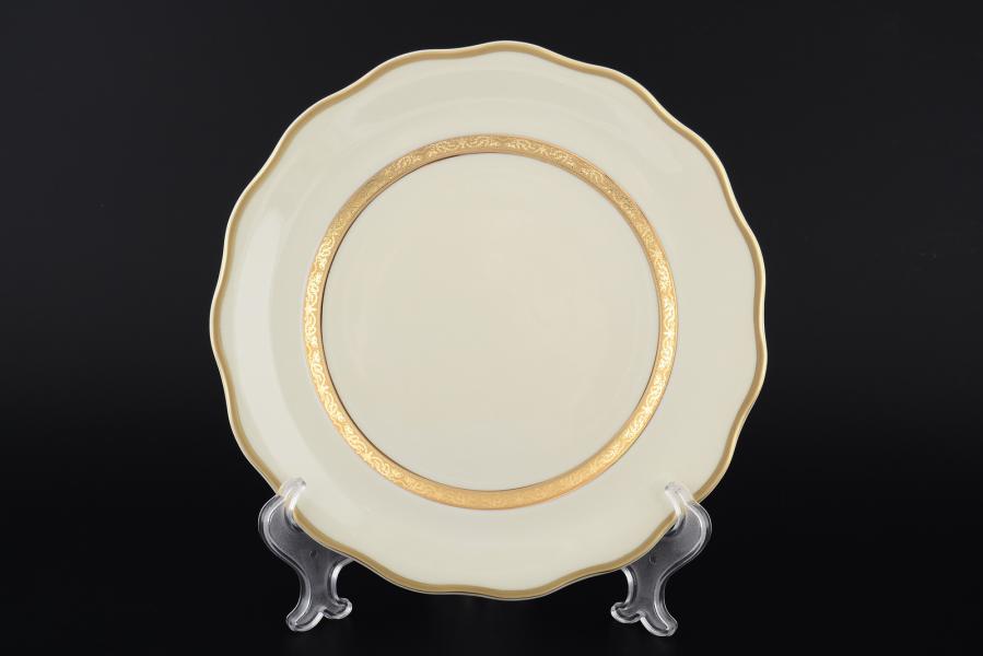 Комплект тарелок 25 см Аляска Матовая полоса Айвори (6 шт)