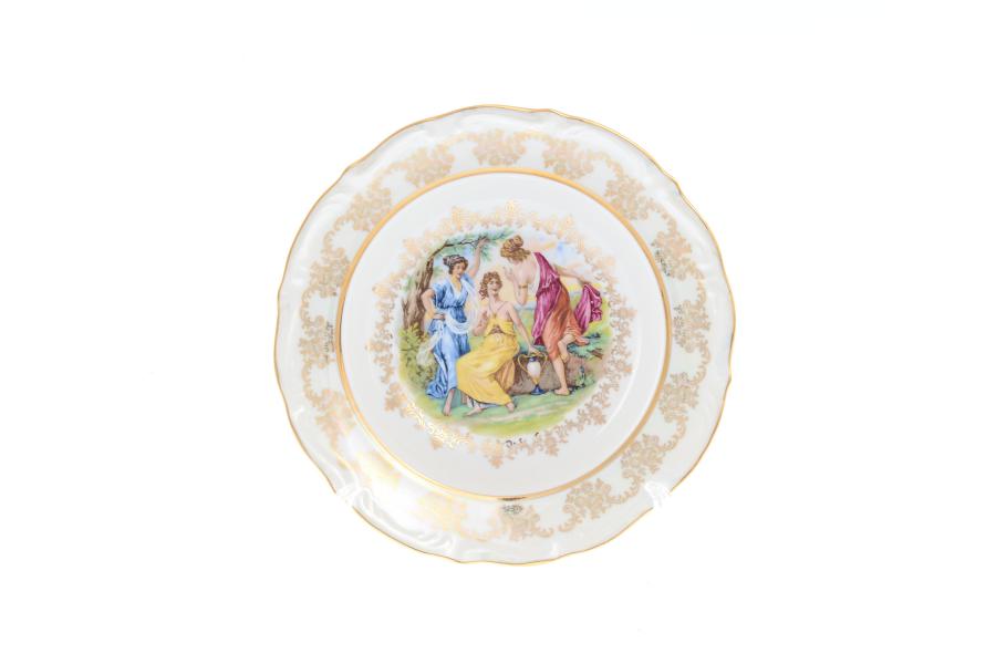 Комплект тарелок глубоких Queen's Crown Корона Мадонна Перламутр 23 см(6 шт)