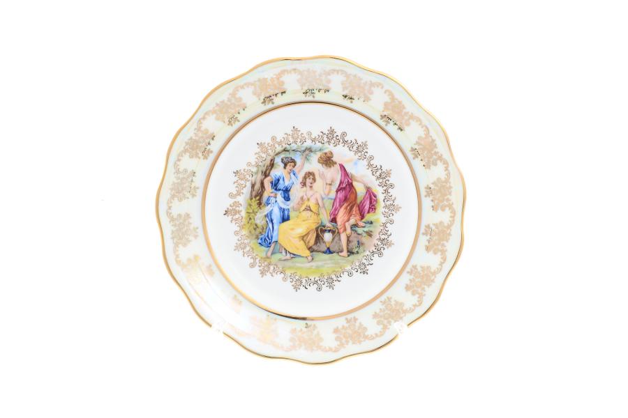 Комплект тарелок Queen's Crown Корона Мадонна Перламутр 25 см(6 шт)