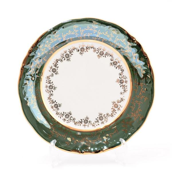 Комплект тарелок Sterne porcelan Зеленый лист 19 см (6 шт)