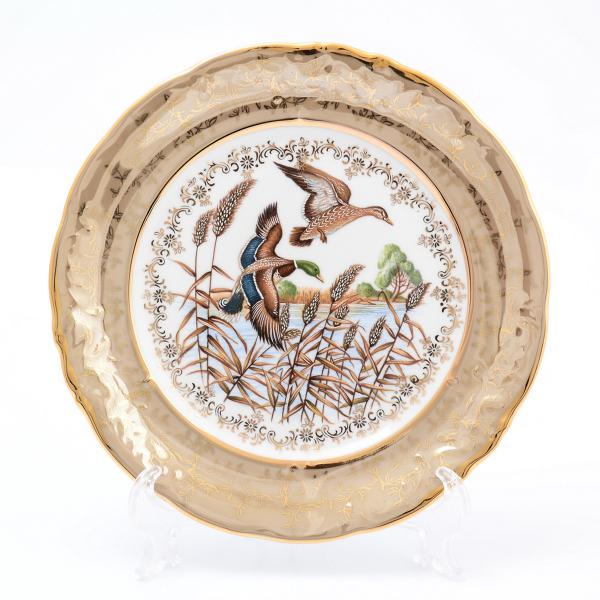Комплект тарелок Sterne porcelan Охота Бежевая 24 см(6 шт)