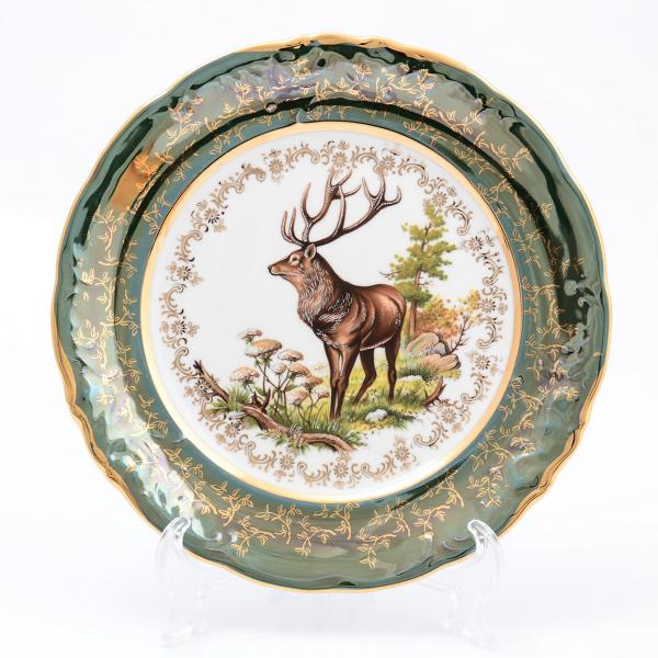Комплект тарелок Sterne porcelan Охота Зеленая 25 см(6 шт)