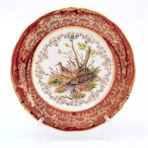 Комплект тарелок 19 см Охота Красная Sterne porcelan (6 шт)
