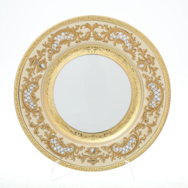 Комплект тарелок Falkenporzellan Alena 3D Creme Gold Constanza 28,5 см(6 шт)