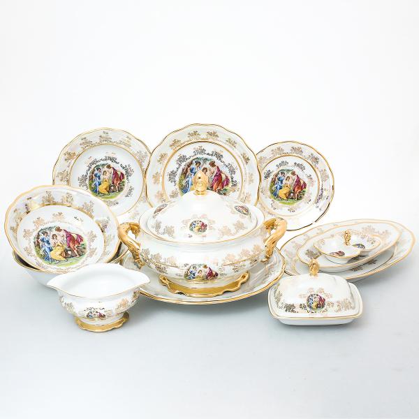 Обеденный сервиз на 6 персон 27 предметов Мадонна Перламутр Sterne porcelan
