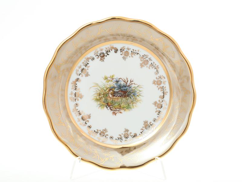 Комплект тарелок Sterne porcelan Охота Бежевая 17 см(6 шт)