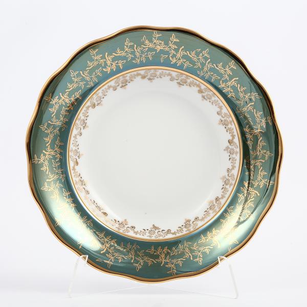 Комплект тарелок Sterne porcelan Зеленый лист 23 см (6 шт)