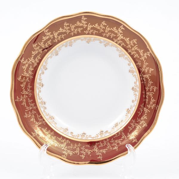 Комплект тарелок  глубокие Sterne porcelan Красный лист 23 см(6 шт)