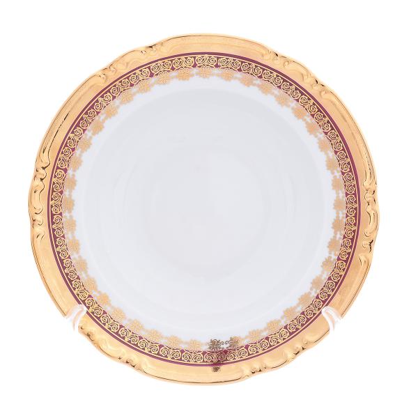 Комплект тарелок 23 см Констанция Рубин Золотой орнамент (6 шт)