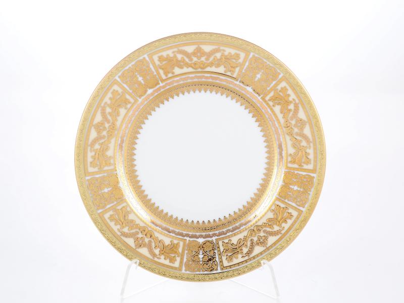 Комплект тарелок Falkenporzellan Diadem White Creme Gold 17см(6 шт)