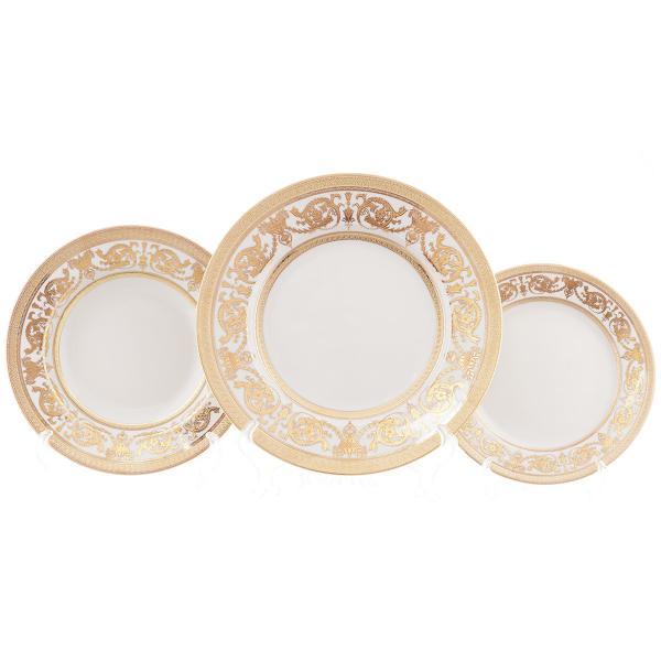 Комплект тарелок Falkenporzellan Imperial Cream Gold 18 предметов