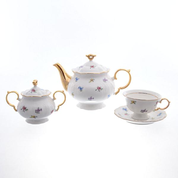 Фарфоровый чайный сервиз Royal Classics Huawei ceramics14 предметов